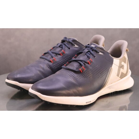 FootJoy Fuel Inspired Men's Spikeless Golf Sneakers Shoes Size 9 M Leather Blue